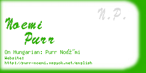 noemi purr business card